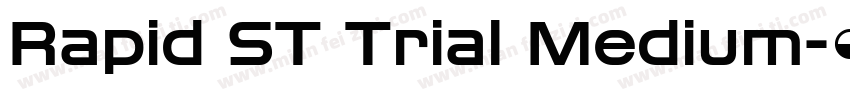 Rapid ST Trial Medium字体转换